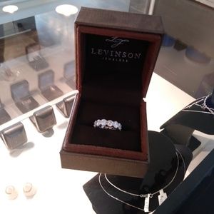 Lady's Platinum and Diamond Anniversary Ring